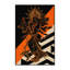 Tapis doux et moelleux à motif de chevrons brun et noir éclectique Kater Durga-307672057