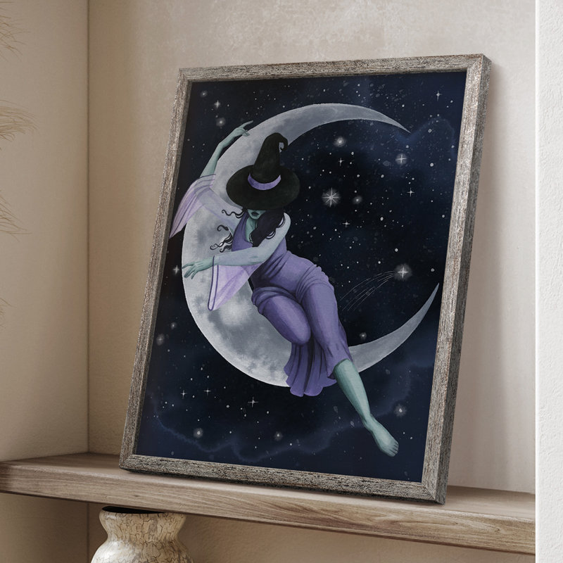 Star Sorceress II, reproduction encadrée - bois massif, H 11 po x l 9 po