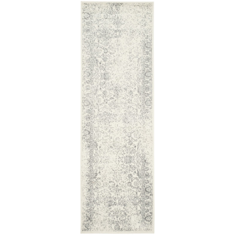 Stromsburg Floral Area Rug, Ivory, Runner 76 x 244 cm