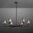 Lutina Light Chandelier with Cylinder Glass Shades for Living Room, Dining Room-7315187-252513490
