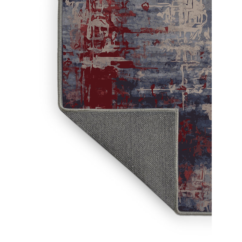 Tapis gris soyeux et moelleux, Rectangle de 5 pi x 8 pi