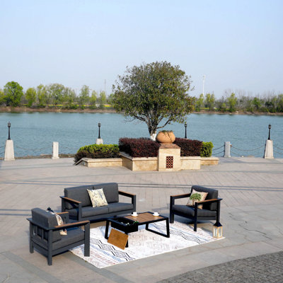 4 - Person Patio Conversation Set with Cushions