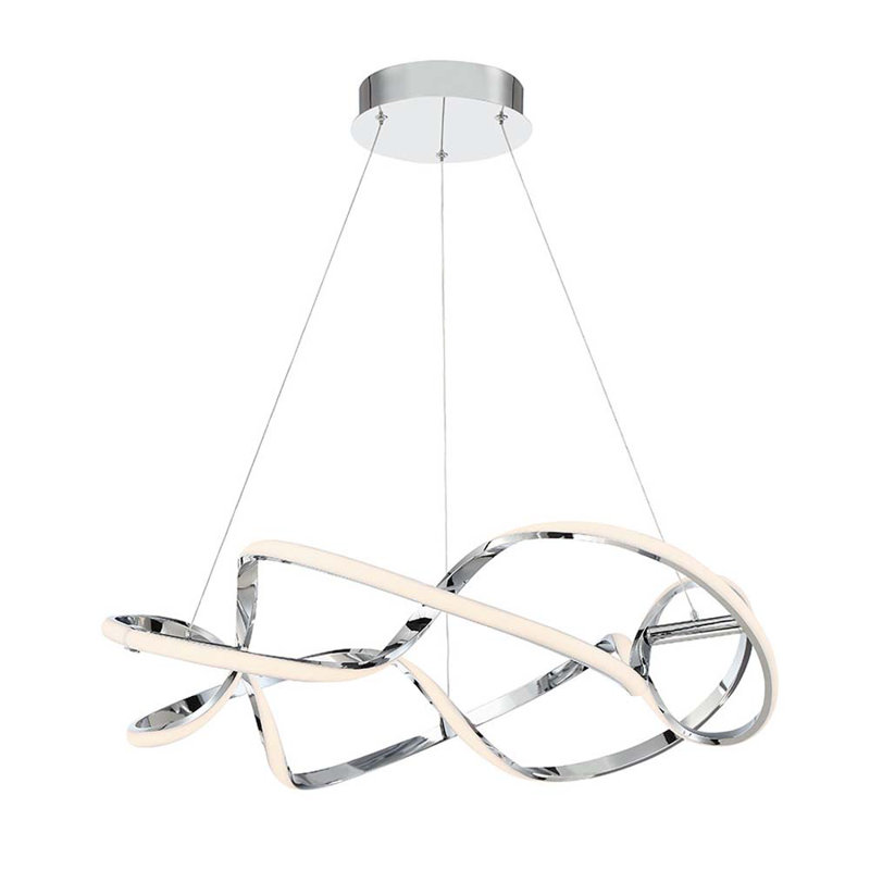 Luminaire suspendu géométrique à 1 lumière Fralick, L 28 po x P 3,5 po x H 28 po