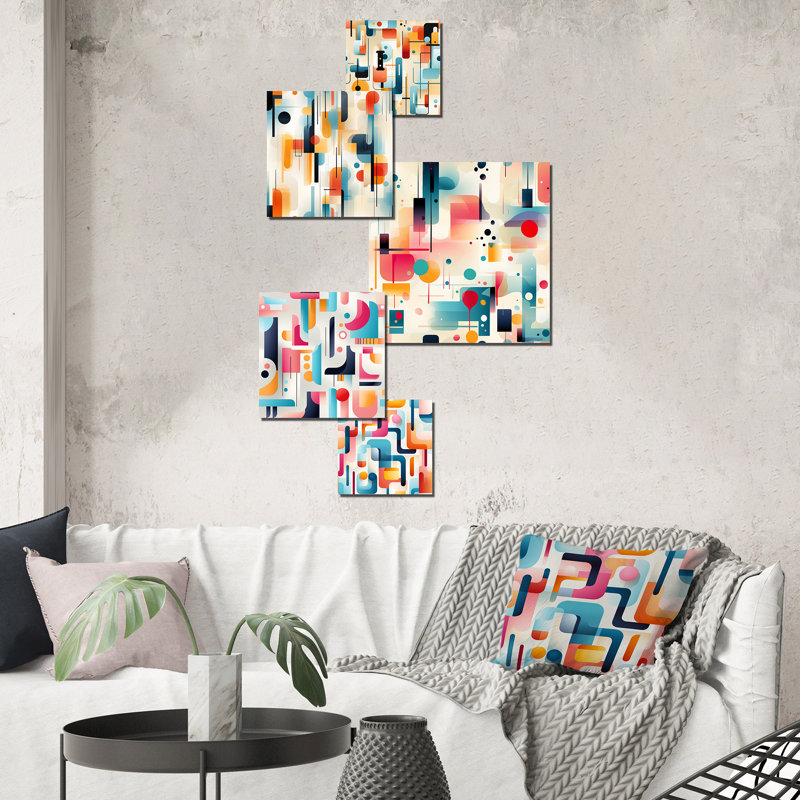 Corvese - ensemble d'art mural géométrique de 5