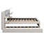 Grand lit plateforme tapissier avec tiroirs et tablettes-2088599517