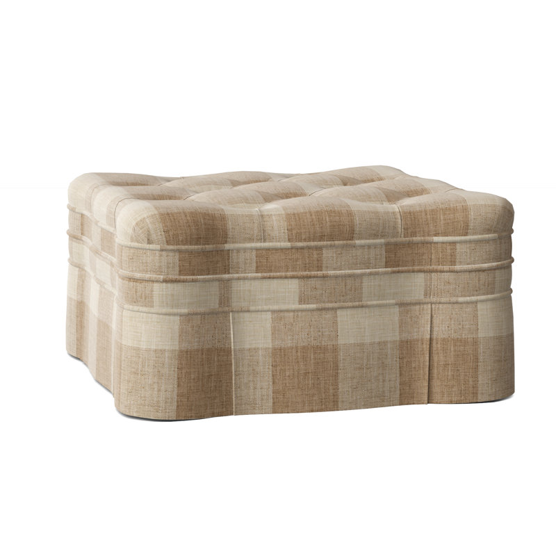 Corvo Square Ottoman, Gray, 32" W