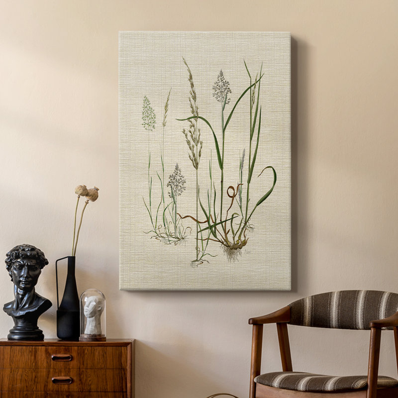 Linen Grasses II -Custom Wrapped Gallery Cavas, 60" H x 40" W