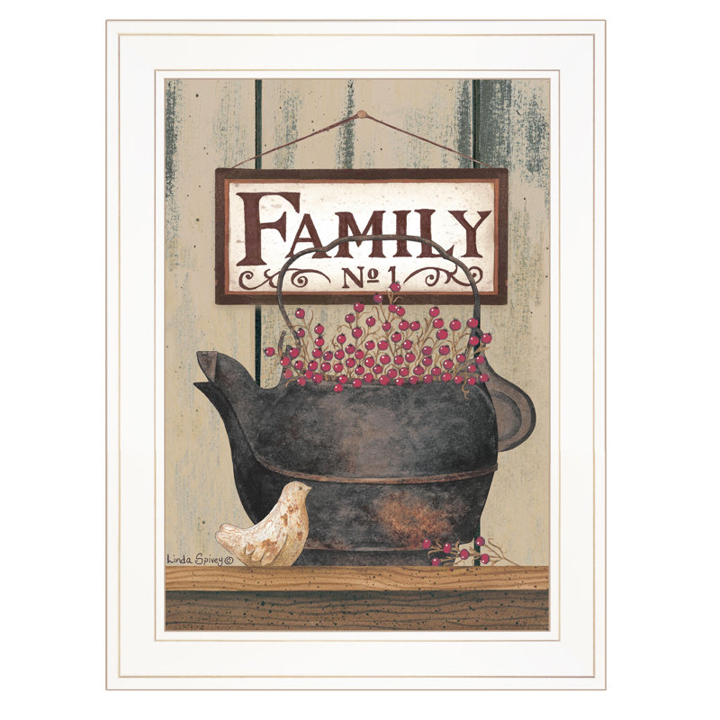 Art mural «Family», Cadre blanc