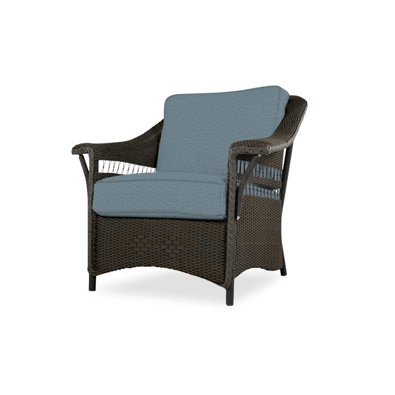 Nantucket Outdoor Lounge Chair, Beach Navy, Mink