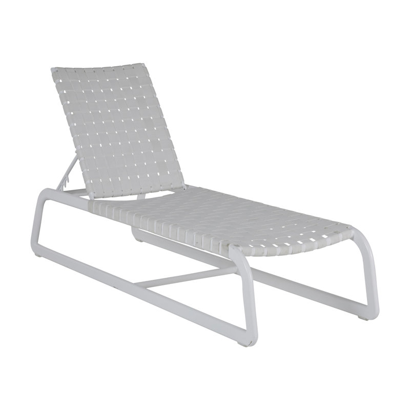 Catalina Chaise Lounge, Chalk/White
