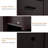 End Table with Charging Station, Nightstand Bedside Table with 2 Drawers for Living Room, Bedroom, Black-466981121