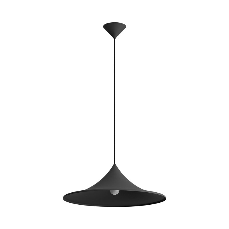Luminaire suspendu 1 lumière Nottageham en sable, Noir, noir, noir, noir