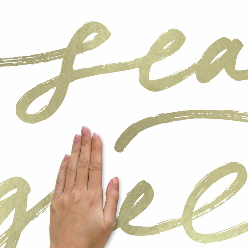 Text & Numbers Non-Wall Damaging Wall Decal