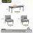 7 Pieces Outdoor Sectional Seating Group With 6 Inch Olefin Cushions, Patio Conversation Sets-173686683