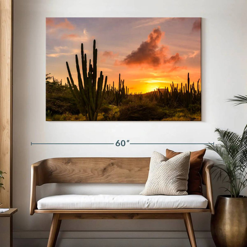 Harnek Cactus Sunset, 34" H x 51" W