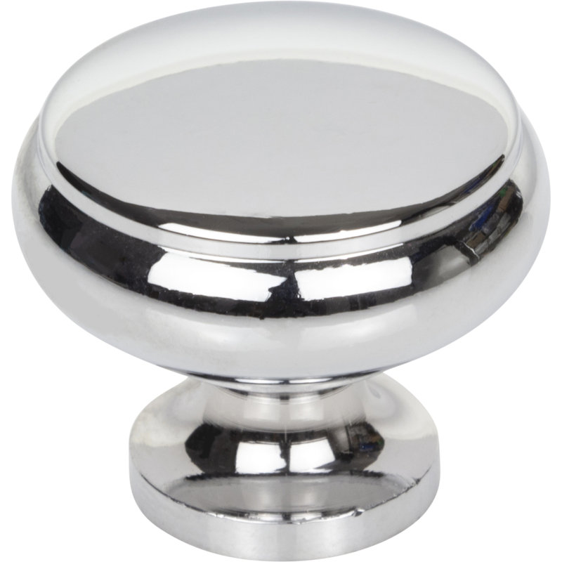 Cumberland 1 1/4" Diameter Round Knob, Polished Chrome