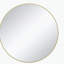 Miroir mural miroir de coiffeuse circulaire en métal doré 39 po-1806918742-1806919083