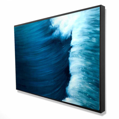 Vague - Toile encadrée avec vagues blanches | Art