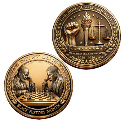 100th Anniversary Commemorative Coin Antique Gold Finish