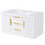 Meuble-lavabo mural 72 po, armoire de rangement murale flottante 72 po, 4 tiroirs, lavabo 36 po, poignées rouille, finition peinte imperméable, assemblage facile à assembler-1328061766