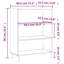 Alecxander 90cm H x 69.5cm W Standard Bookcase