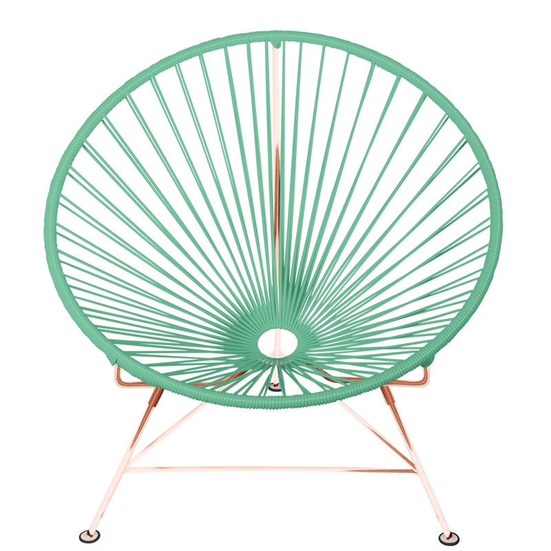 Innit Indoor Handmade Lounge Chair, Seafoam/Copper
