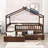 Heulwen Two Drawers Wooden House Bed-1726847287-1726847284