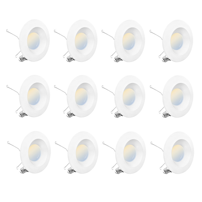Éclairage à DEL rétroéclairé 5 po / 6 po, 12 W, sélectionnable 5 CCT, à intensité variable