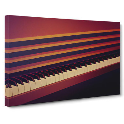 Piano Keys Art - Wrapped Canvas