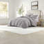 Ensembles de literie en coton luxueux, très grand lit toutes saisons, confort gris anthracite durable