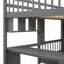 Lit superposé avec bureau, tiroirs et tablettes-118606540