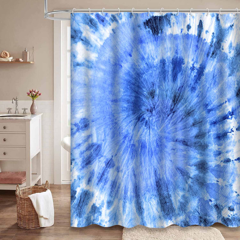 Rideau de douche Tie Dye, L 72 po x l 72 po