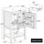 Meuble-lavabo de 20 po avec lavabo, armoire de salle de bain avec porte à fermeture douce, support de rangement et tablette ouverte, gris