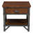 Haverhill Modern Rustic Brown Nightstand With 1 Drawer and Shelf Metal Frame Night Side Table