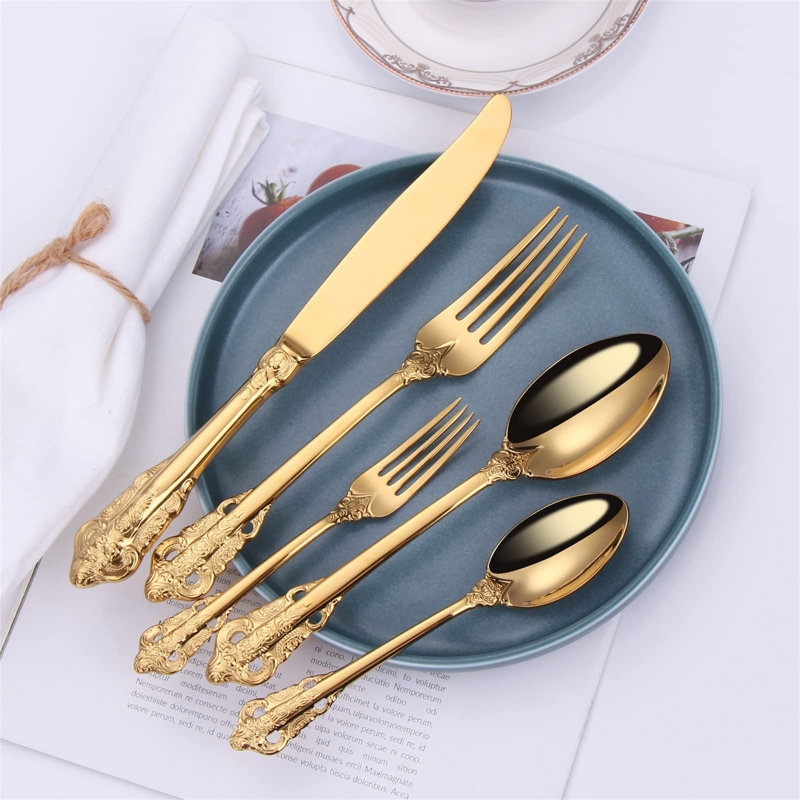 Astoria Grand Palacio 5 Piece Stainless Steel Cutlery Set , Service for 1