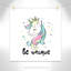 «Be Unique», impression sur papier licorne-47483378-47848662