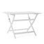 Table de salle à manger pliante 43,5 po - Fabriquée en bois de bois résistant aux intempéries