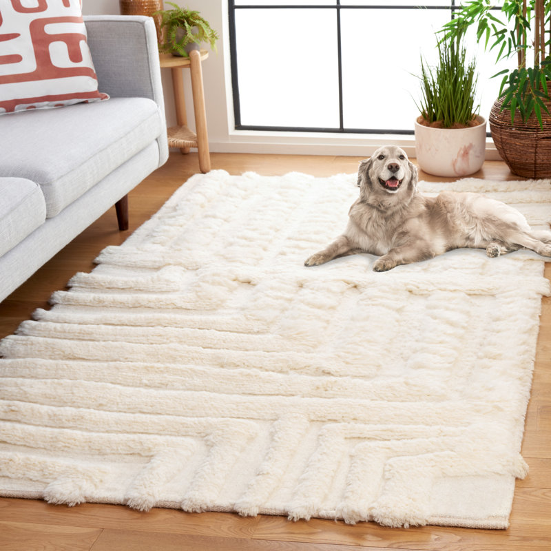 Hanoi Hand-Woven High-Low Area Rug, Rectangle 5' x 8'