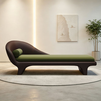 chaise longue au design minimaliste et incurvé moderne