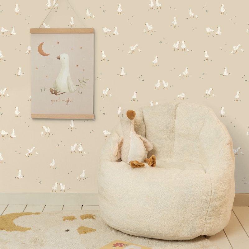  Vliesbehang Little Goose Natural Wallpaper