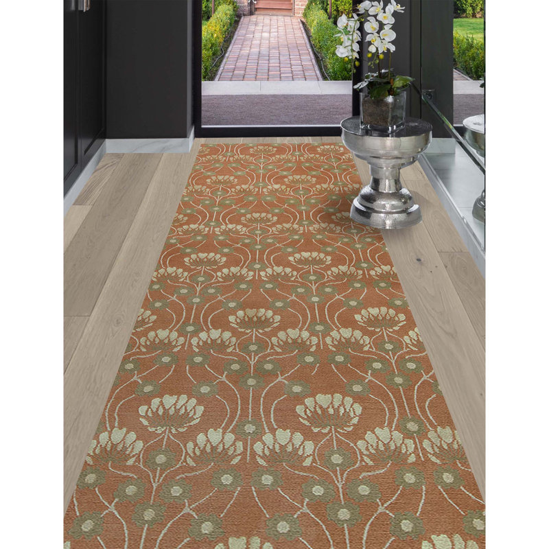 Floral Area Rug, Runner 3' x 10'