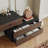 Carmavy  Makeup Vanity Table Expandable Desk with 4 Drawers