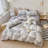 3pcs Geometric Duvet Cover Set (Without Core), Modern Pattern Print Bedding Set-109691437