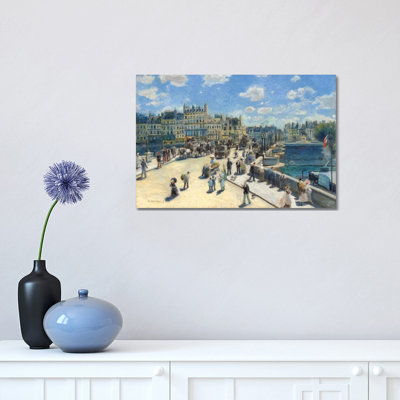 Pont Neuf, Paris by Pierre-Auguste Renoir - Wrapped Canvas Painting