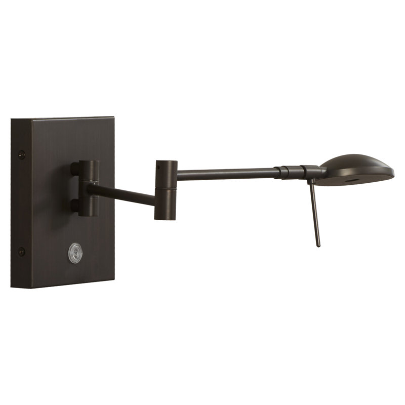 Bras pivotant à 1 lumière à intensité variable Creasey, Patine bronze cuivré