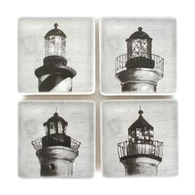 Mcginnis Ceramic Square 4 Piece Coaster Set