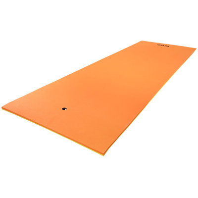 Tapis flottant Lily Pad, grand matelas d'eau flottant de 9 pi x 6 pi, quai flottant à 3 couches pour enfants adultes, radeau en mousse XPE de 1,3 po d'épaisseur résistant aux déchirures, îlot flottant pour lac, piscine, océan, plage et bateau