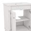 Meuble-lavabo contemporain de 24 po avec lavabo sur pied et armoire de rangement à deux niveaux-1057954598-1057954599