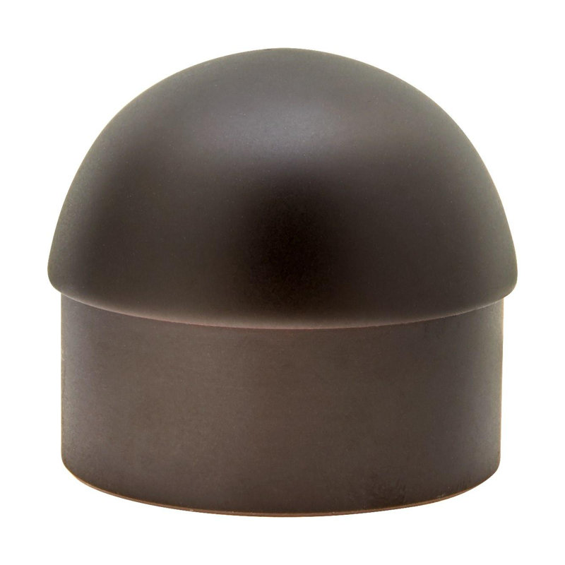 Outwater Oil Rubbed Bronze Finish Solid Brass End Cap For 2" Diameter Rails |1-PACK