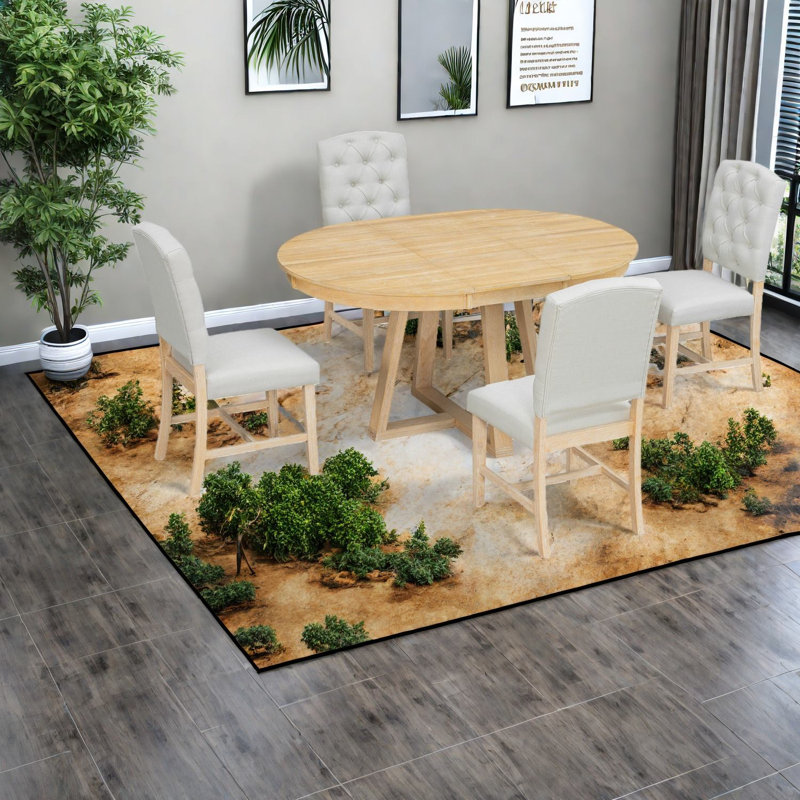 Extendable Wood Dining Table Sets(must Include Both Table And Chair)